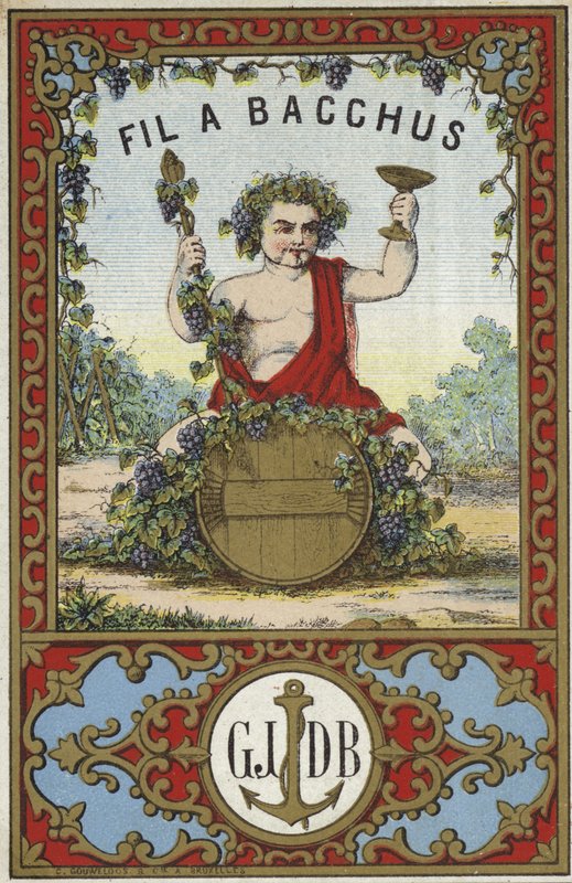 Label for Fil a Bacchus by French School