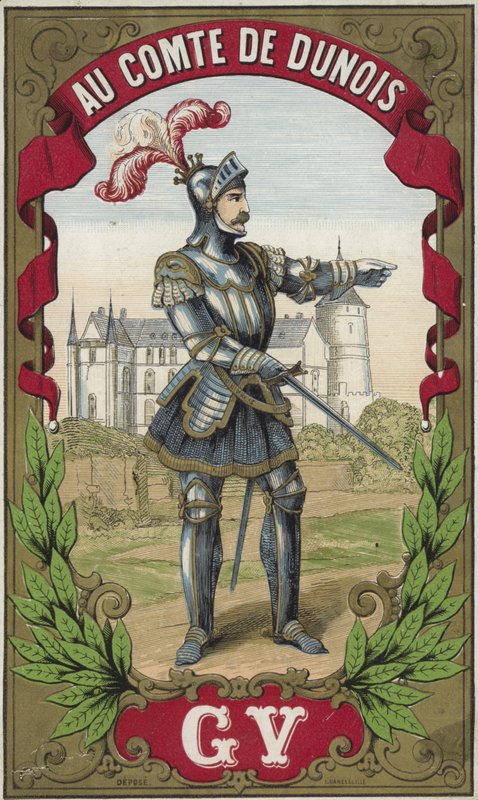 Label for the Count of Dunois thread by French School