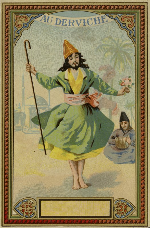 Label for the thread of the Dervish by French School