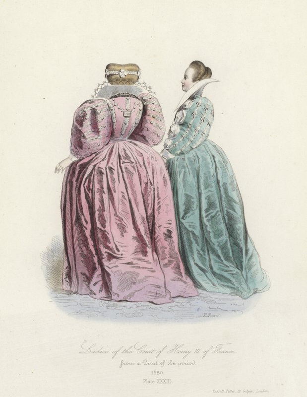 Ladies of the court of Henry III of France by French School