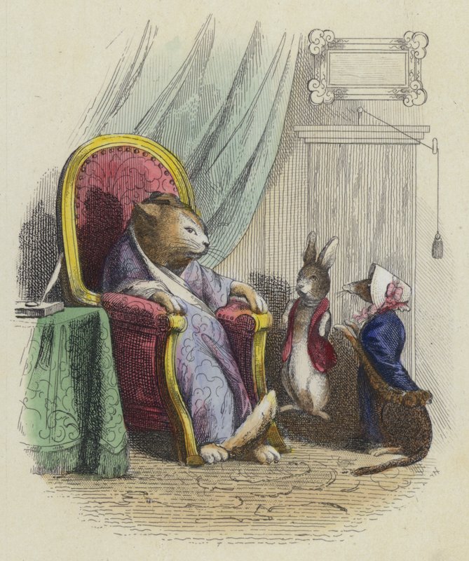 The Cat, the Weasel, and the Little Rabbit by French School