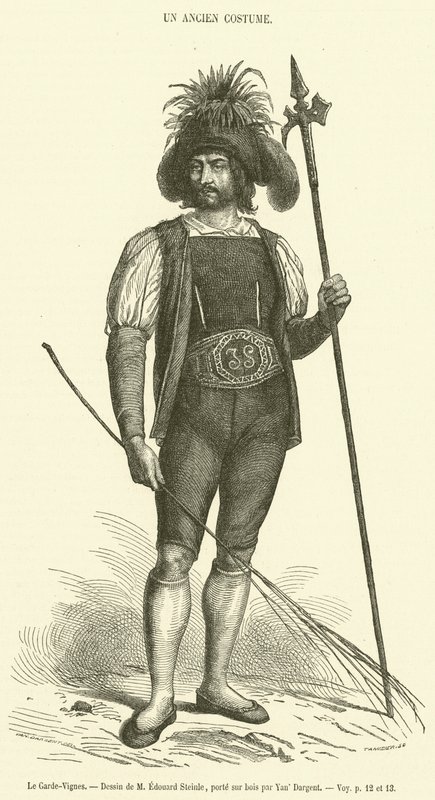 The Vineyard Guard by French School