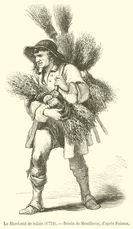 The Broom Merchant by French School