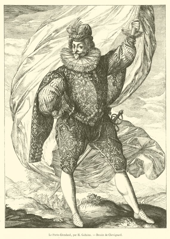 The Standard Bearer by French School
