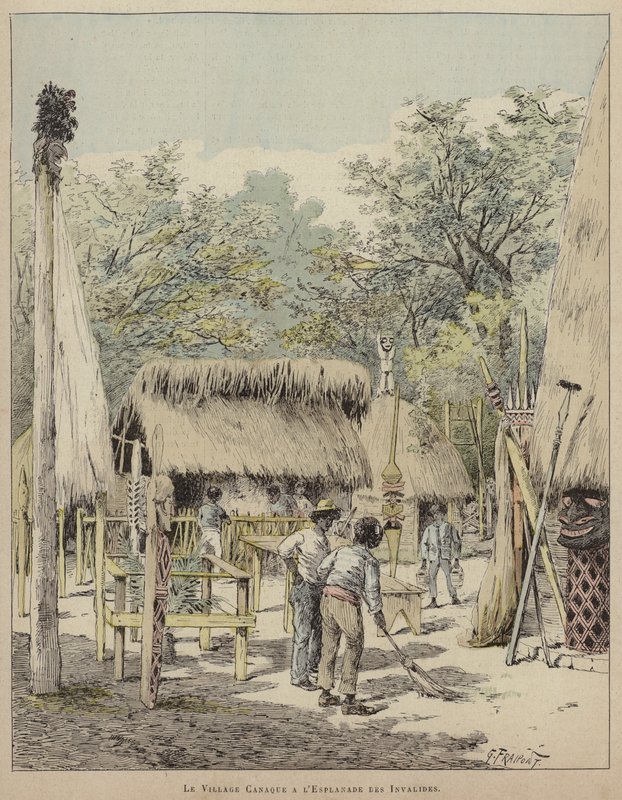 The Village Canaque at the Esplanade des Invalides by French School