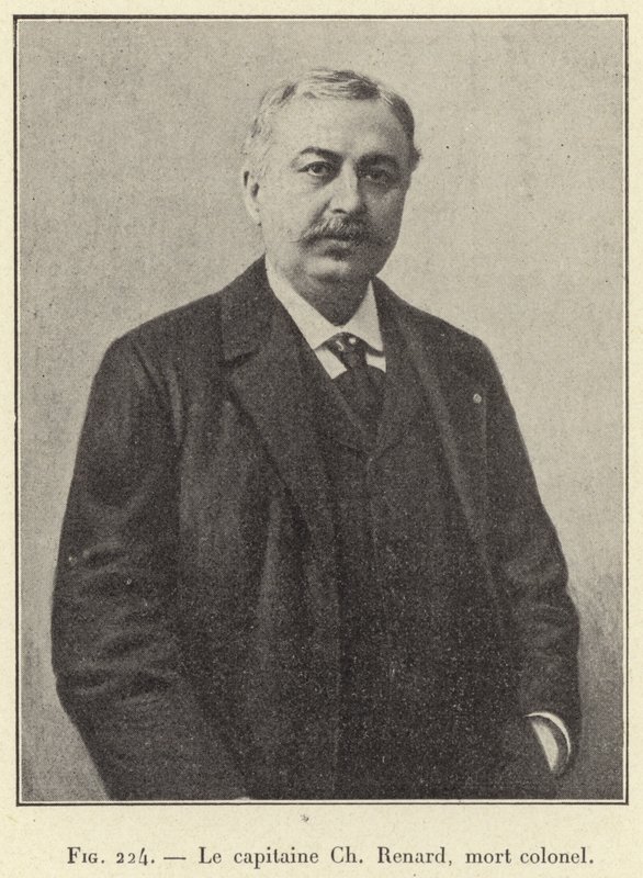 Captain Ch Renard, Died Colonel (engraving) by French School