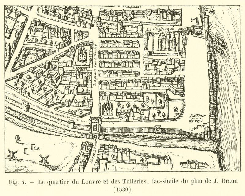 The Louvre and Tuileries District, Facsimile of J. Braun