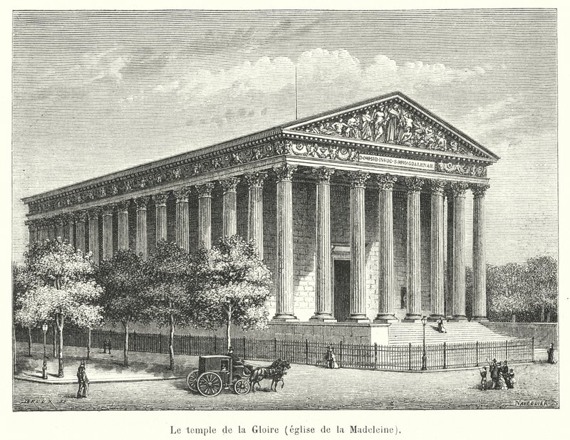 The Temple of Glory, Church of the Madeleine by French School