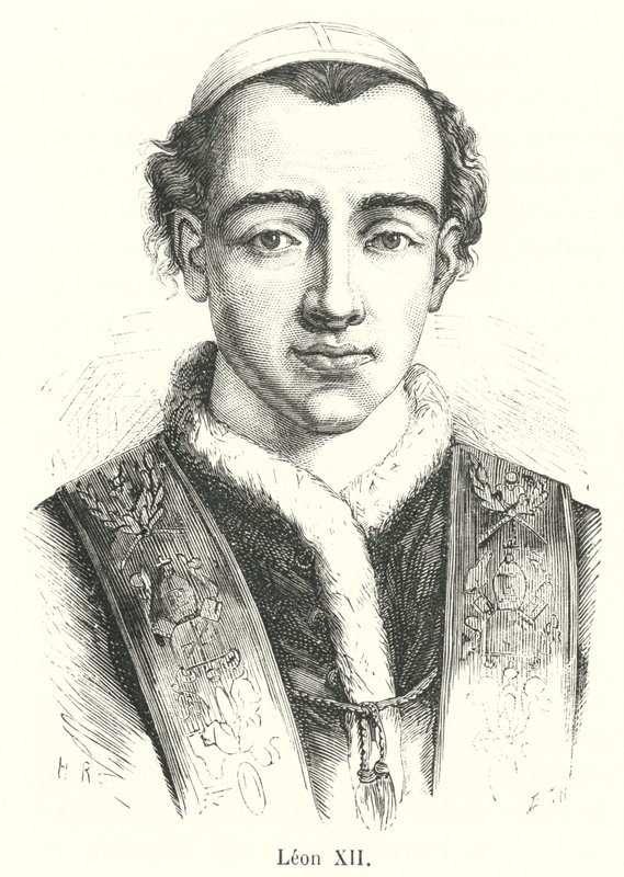 Leo XII (engraving) by French School