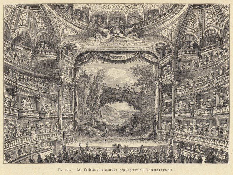 The Amusing Varieties in 1789, Today Theatre-Francais by French School