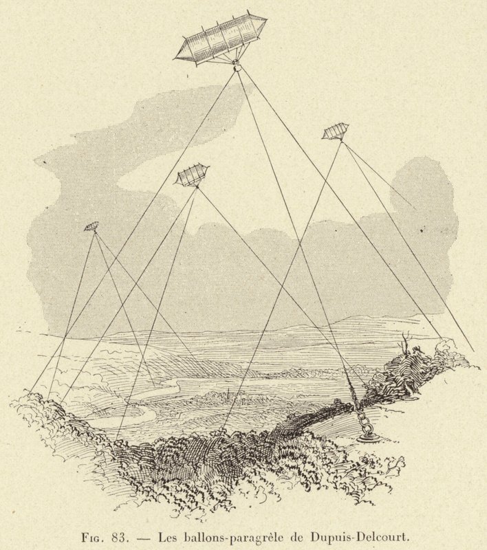 The Hail Balloons of Dupuis-Delcourt by French School