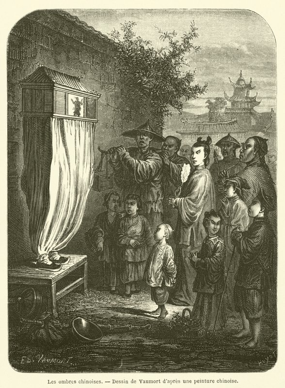 Chinese Shadows (engraving) by French School
