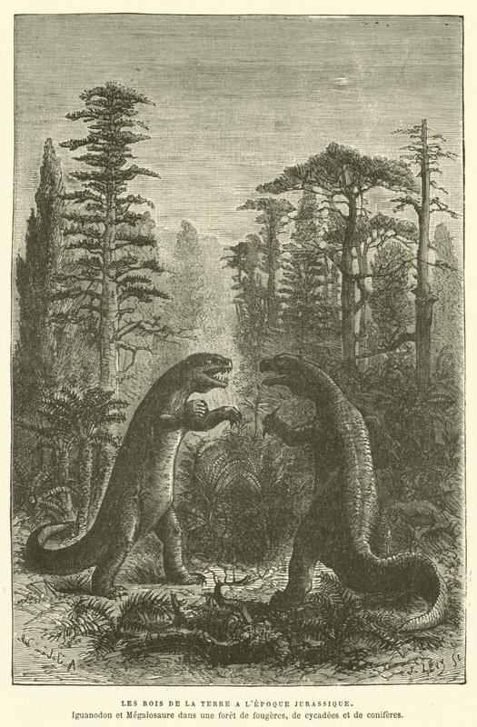 The Kings of the Earth in the Jurassic Period by French School