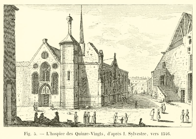 The Hospice of Quinze-Vingts, after I. Sylvestre, circa 1546 by French School