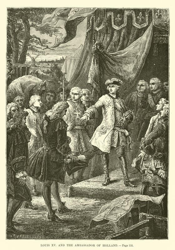 Louis XV and the Ambassador of Holland by French School