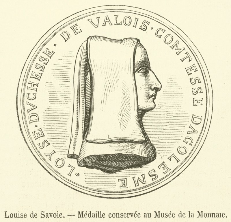 Louise of Savoy, Medal Preserved at the Coin Museum (engraving) by French School