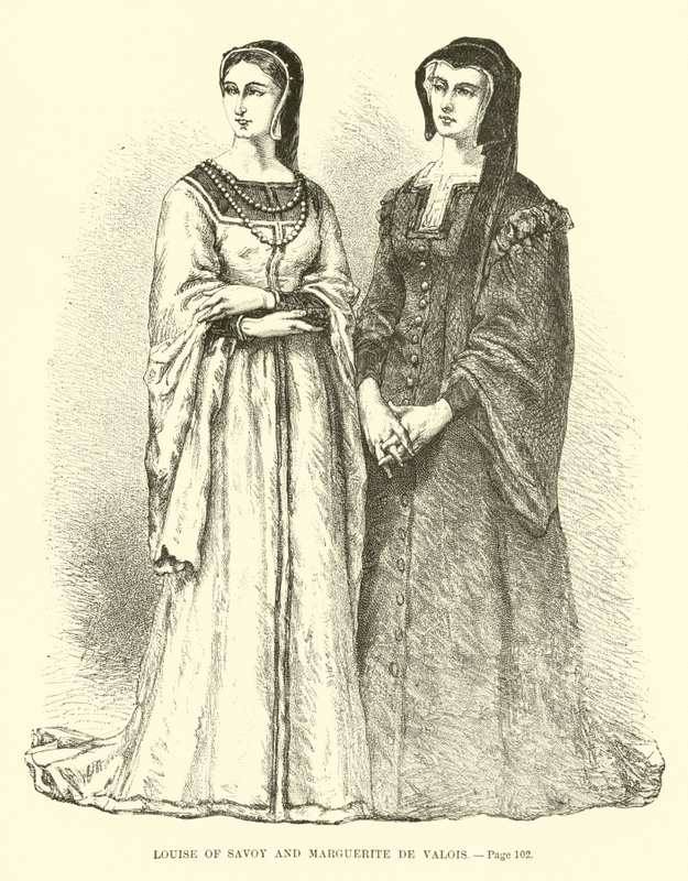 Louise of Savoy and Marguerite de Valois by French School