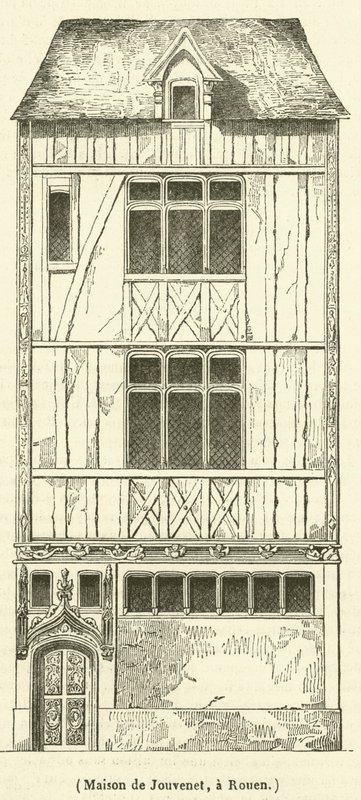 House of Jouvenet, in Rouen by French School