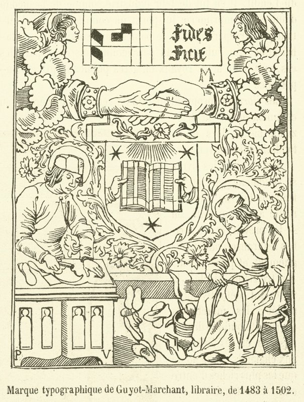 Typographic Mark of Guyot-Marchant, Bookseller, from 1483 to 1502 by French School