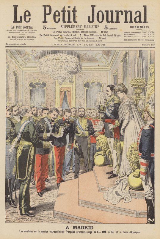 Marriage of King Alfonso XIII of Spain and Victoria Eugenie of Battenberg by French School