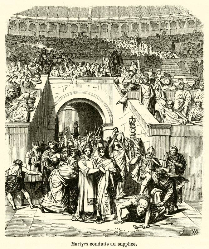 Martyrs Led to Execution by French School