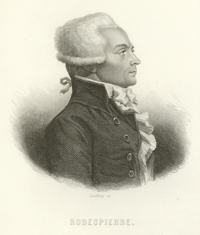 Maximilien de Robespierre by French School