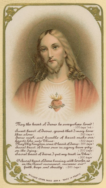 May the heart of Jesus be everywhere loved! by French School