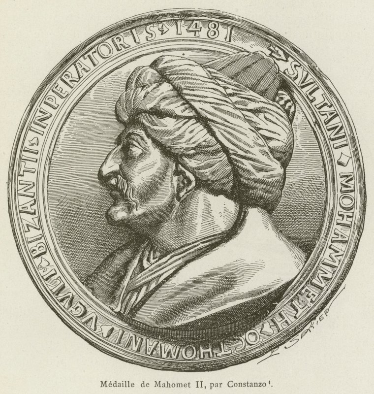 Medal of Mehmed II by Constanzo by French School