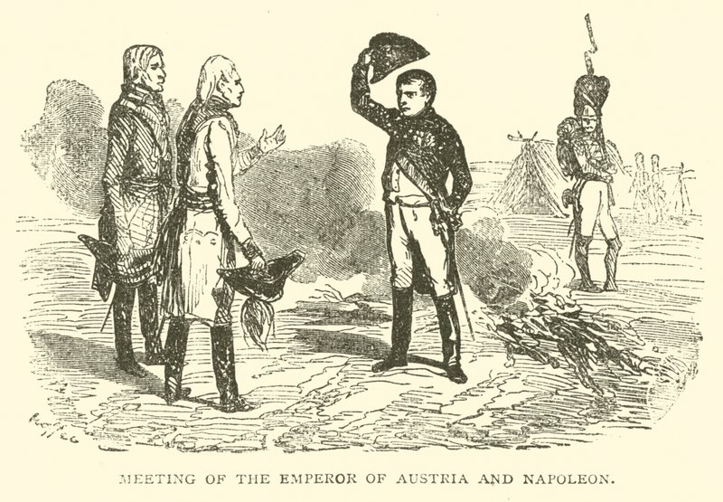 Meeting of the Emperor of Austria and Napoleon by French School