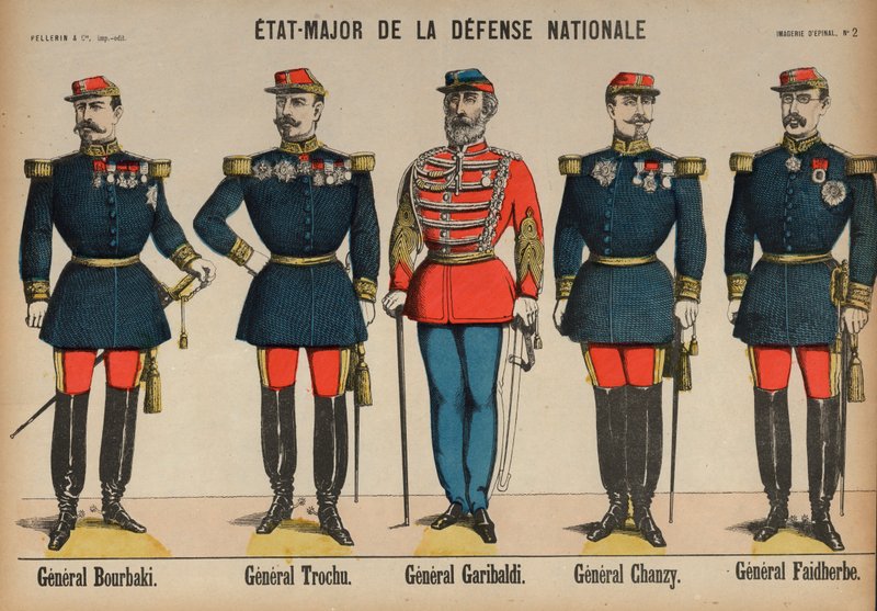 Members of the General Staff of the French Army During the Franco-Prussian War by French School