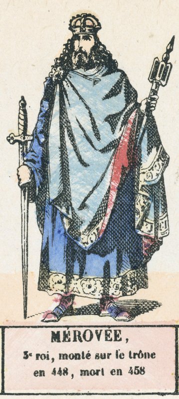 Merovee, 3rd King, Ascended the Throne in 448, Died in 458 by French School