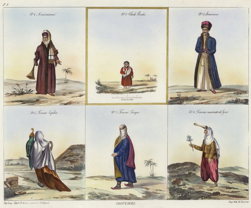 Middle Eastern Costumes by French School