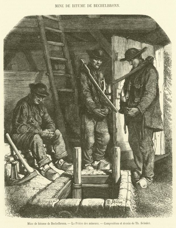 Bitumen Mine of Bechelbronn, The Miners