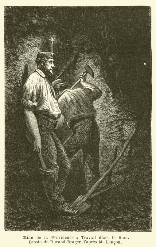 Providence Mine, Work in the Vein by French School