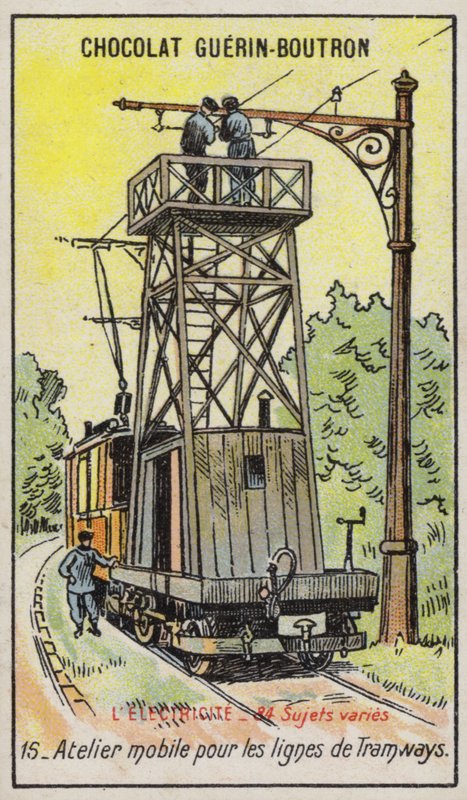 Mobile Platform for Repairing Overhead Power Lines on Tramways by French School