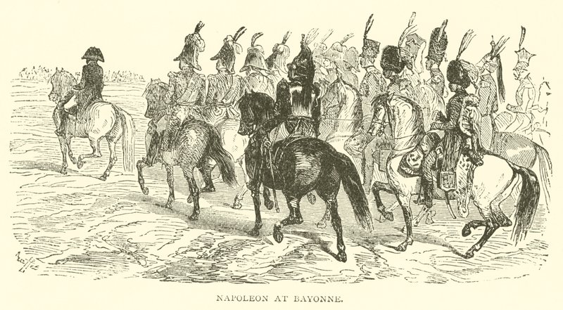 Napoleon at Bayonne by French School