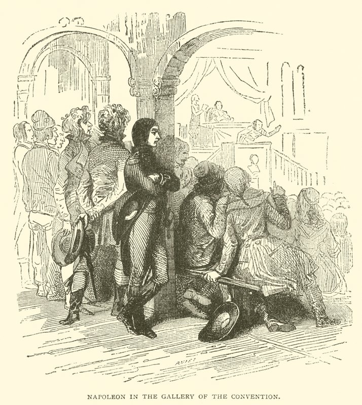 Napoleon in the gallery of the convention by French School