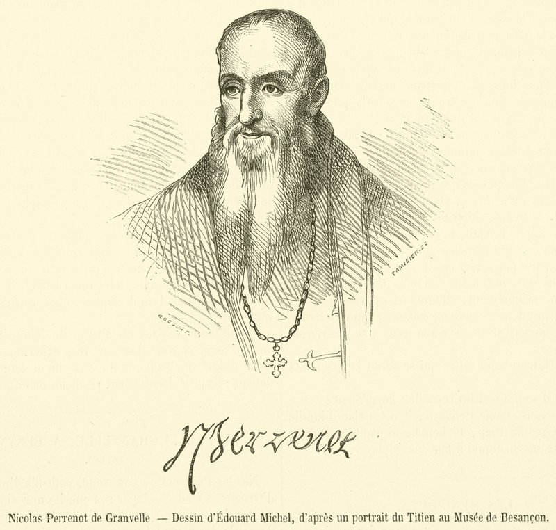 Nicolas Perrenot de Granvelle (engraving) by French School
