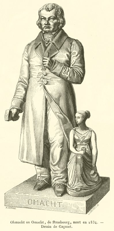 Ohmacht or Omacht, from Strasbourg, died in 1834 (engraving) by French School
