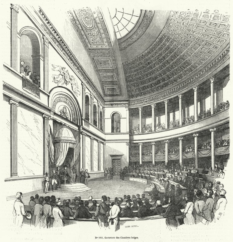 Opening of the Chamber of Representatives, the lower house of the Belgian parliament by French School