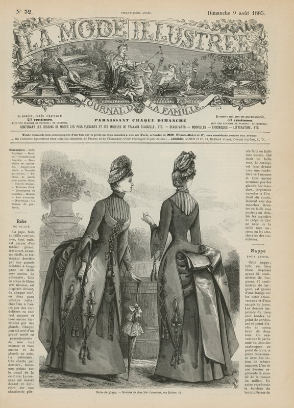 Page from La Mode Illustrée by French School