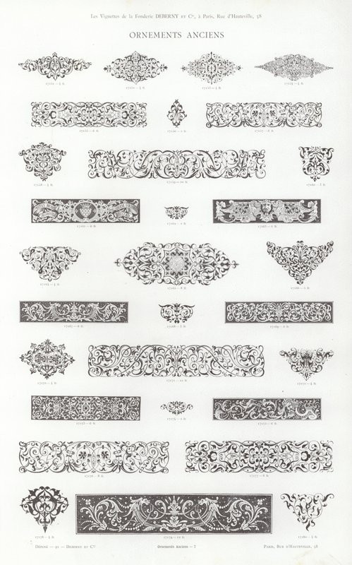 Page from Vignettes Typographiques by French School