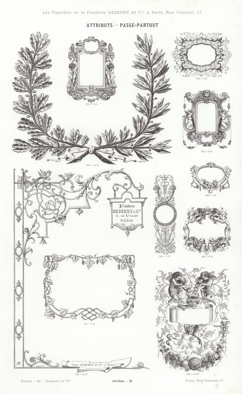 Page from Vignettes Typographiques by French School