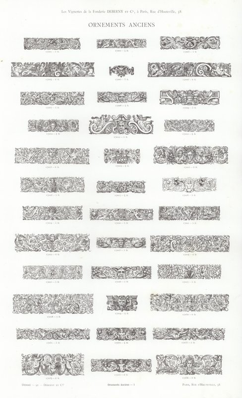 Page from Vignettes Typographiques by French School