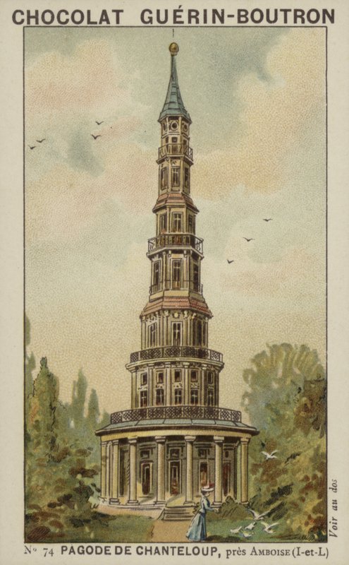 Pagoda of Chanteloup, near Amboise, Indre-et-Loire by French School