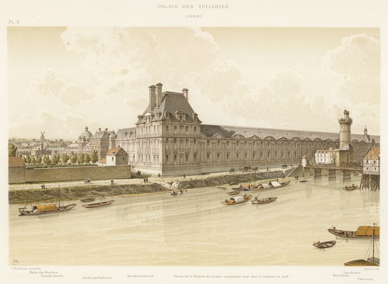 Tuileries Palace, 1640 by French School