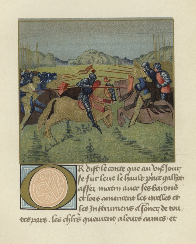 Palamedes in the Tournament at Soreloys by French School