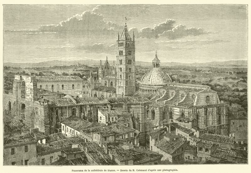 Panorama of the Cathedral of Siena by French School