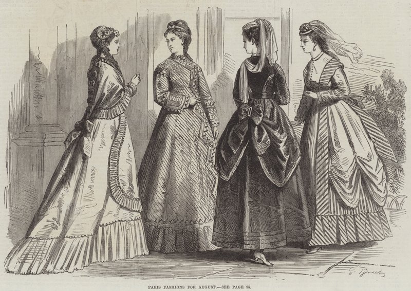 Paris Fashions for August by French School