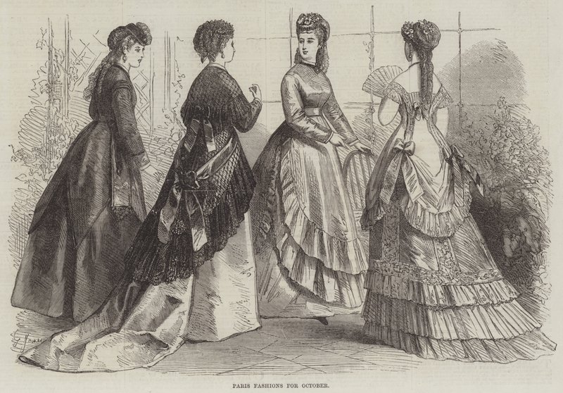 Paris Fashions for October by French School